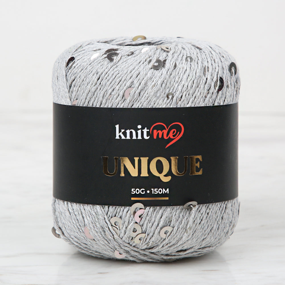 Knitme UNIQUE Gri El Örgü İpi - 20